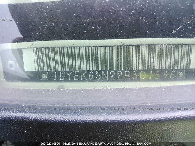 1GYEK63N22R301596 - 2002 CADILLAC ESCALADE LUXURY Ağ foto 9