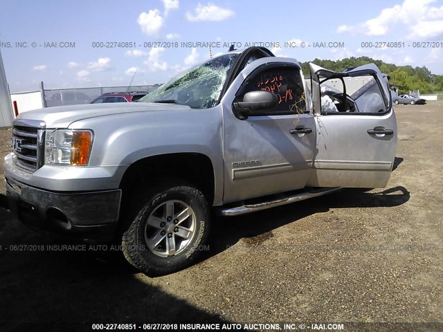 3GTP2VE74DG305353 - 2013 GMC SIERRA K1500 SLE SILVER photo 2