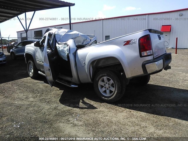 3GTP2VE74DG305353 - 2013 GMC SIERRA K1500 SLE SILVER photo 3