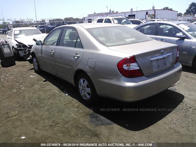 JTDBE32K730161007 - 2003 TOYOTA CAMRY LE/XLE 香槟色 照片 3