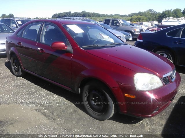 KL5JD56Z56K260814 - 2006 SUZUKI FORENZA MAROON photo 1