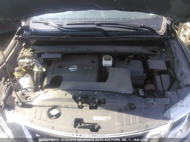 5N1AR2MMXFC707449 - 2015 NISSAN PATHFINDER S/SV/SL/PLATINUM GRAY photo 10