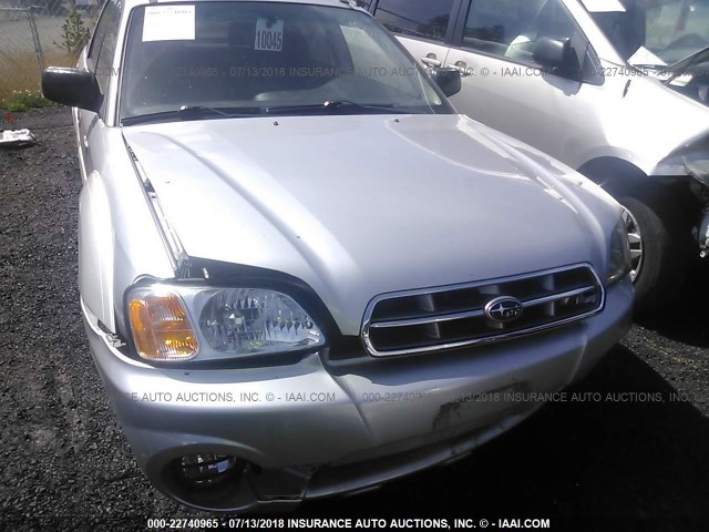 4S4BT62C237113613 - 2003 SUBARU BAJA SPORT SILVER photo 6