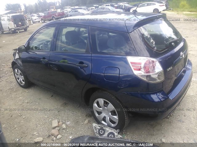 2T1KR32E06C582169 - 2006 TOYOTA COROLLA MATRIX XR BLUE photo 3