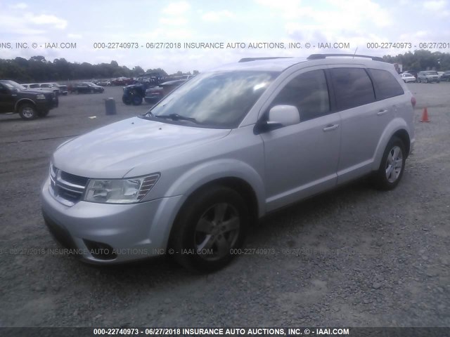 3D4PH1FG0BT553080 - 2011 DODGE JOURNEY MAINSTREET SILVER photo 2