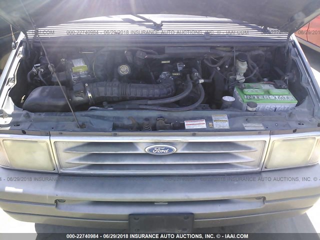 1FMDA31X9VZB42678 - 1997 FORD AEROSTAR GREEN photo 10