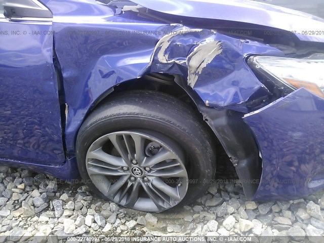 4T1BF1FKXGU508514 - 2016 TOYOTA CAMRY LE/XLE/SE/XSE PURPLE photo 6