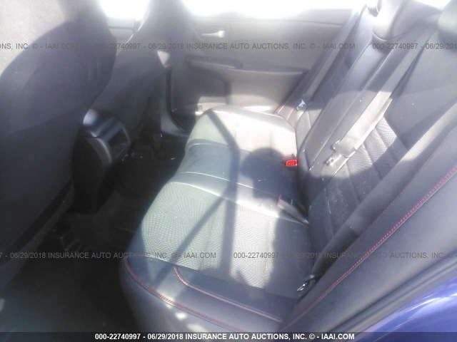 4T1BF1FKXGU508514 - 2016 TOYOTA CAMRY LE/XLE/SE/XSE PURPLE photo 8