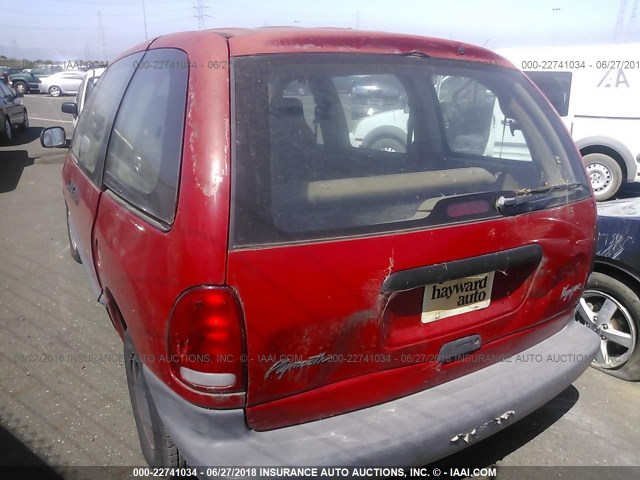 2P4GP25R1VR301513 - 1997 PLYMOUTH VOYAGER RED photo 3