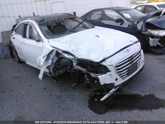 KMHGN4JE8FU057206 - 2015 HYUNDAI GENESIS 3.8L WHITE photo 1