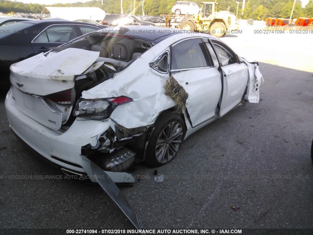 KMHGN4JE8FU057206 - 2015 HYUNDAI GENESIS 3.8L WHITE photo 4