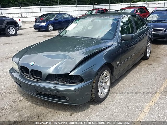 WBADT43473G034198 - 2003 BMW 525 I AUTOMATIC GRAY photo 2