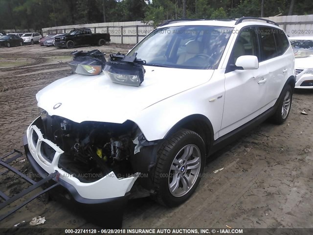 WBXPA93415WD04768 - 2005 BMW X3 3.0I WHITE photo 2