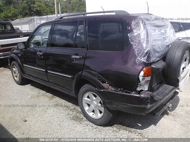 JS3TX92VX14104805 - 2001 SUZUKI GRAND VITARA XL7 TOURING/XL7 LIMITED MAROON photo 3