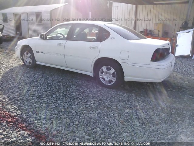 2G1WF52E859341263 - 2005 CHEVROLET IMPALA WHITE photo 3