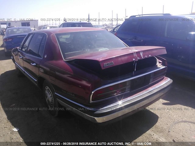 1G4CW52L3RH621114 - 1994 BUICK PARK AVENUE  MAROON photo 3