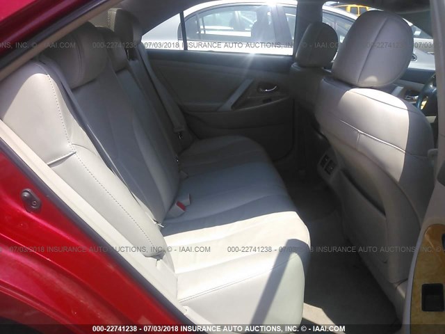 4T1BE46K77U027494 - 2007 TOYOTA CAMRY NEW GENERAT CE/LE/XLE/SE RED photo 8