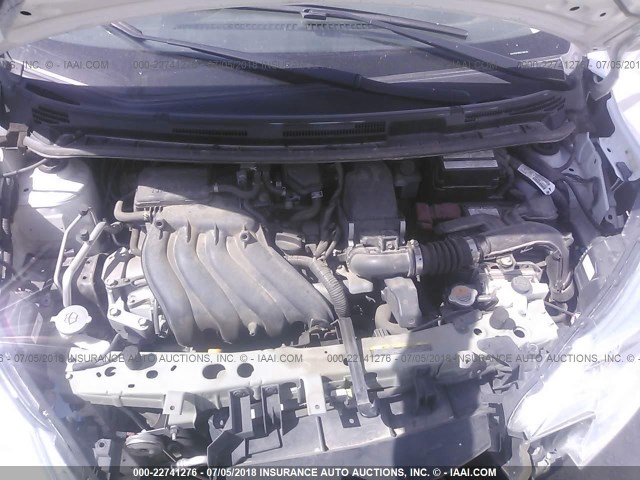 3N1CE2CP6GL390170 - 2016 NISSAN VERSA NOTE S/S PLUS/SV/SL/SR WHITE photo 10