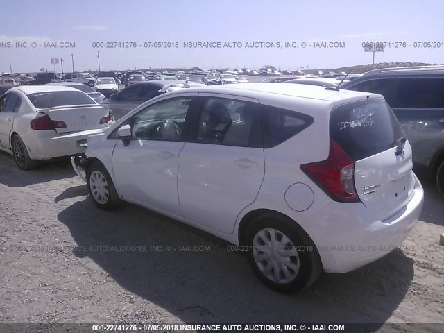 3N1CE2CP6GL390170 - 2016 NISSAN VERSA NOTE S/S PLUS/SV/SL/SR WHITE photo 3