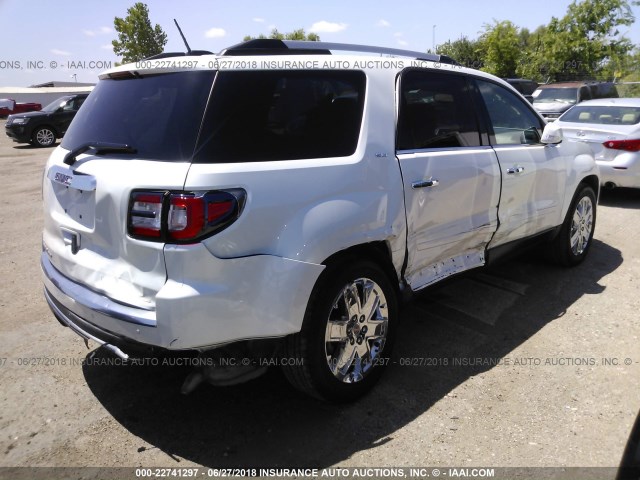 1GKKRSKD3HJ106611 - 2017 GMC ACADIA LIMITED SLT-2 WHITE photo 4