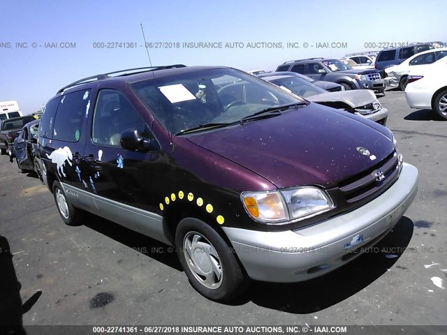 4T3ZF13C2WU059945 - 1998 TOYOTA SIENNA LE/XLE MAROON photo 1