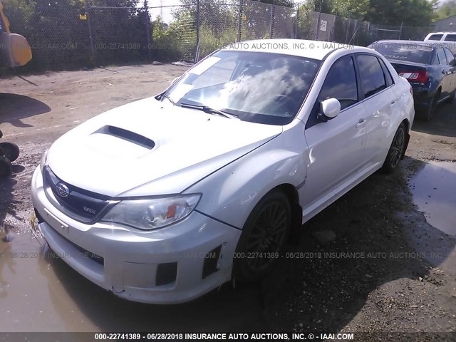 JF1GV7E69DG002208 - 2013 SUBARU IMPREZA WRX WHITE photo 2