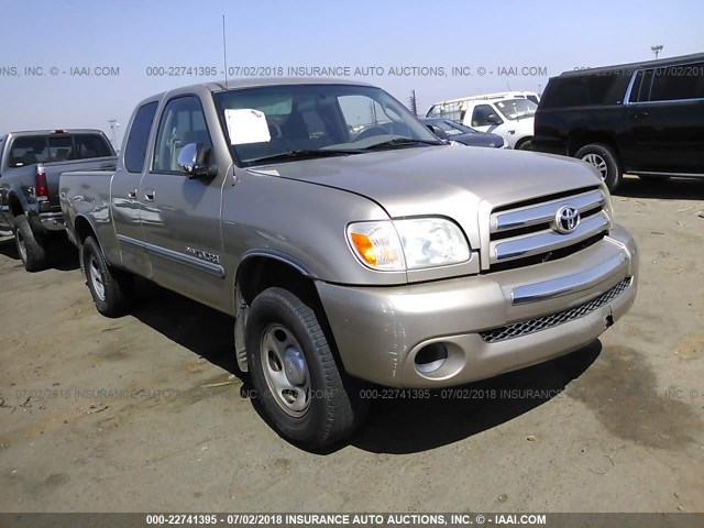 5TBRU34135S453333 - 2005 TOYOTA TUNDRA ACCESS CAB SR5 TAN photo 1