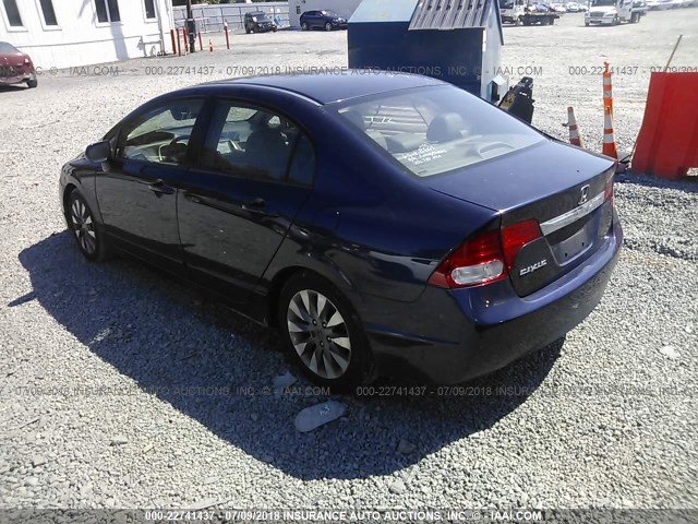 2HGFA1F93BH538601 - 2011 HONDA CIVIC EXL 蓝色 照片 3