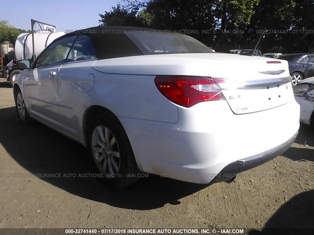 1C3BCBEG5CN268247 - 2012 CHRYSLER 200 TOURING WHITE photo 3