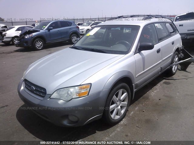 4S4BP61C167356145 - 2006 SUBARU LEGACY OUTBACK 2.5I GRAY photo 2