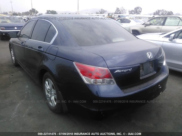 JHMCP26408C042921 - 2008 HONDA ACCORD LXP Dark Blue photo 3