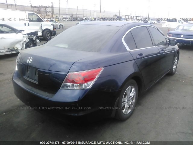 JHMCP26408C042921 - 2008 HONDA ACCORD LXP Dark Blue photo 4