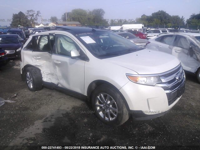 2FMDK4KC7BBA54631 - 2011 FORD EDGE LIMITED WHITE photo 1