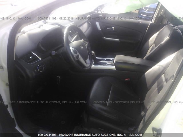 2FMDK4KC7BBA54631 - 2011 FORD EDGE LIMITED WHITE photo 5