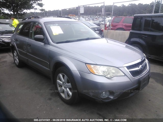 4S4BP61C687366706 - 2008 SUBARU OUTBACK 2.5I SILVER photo 1