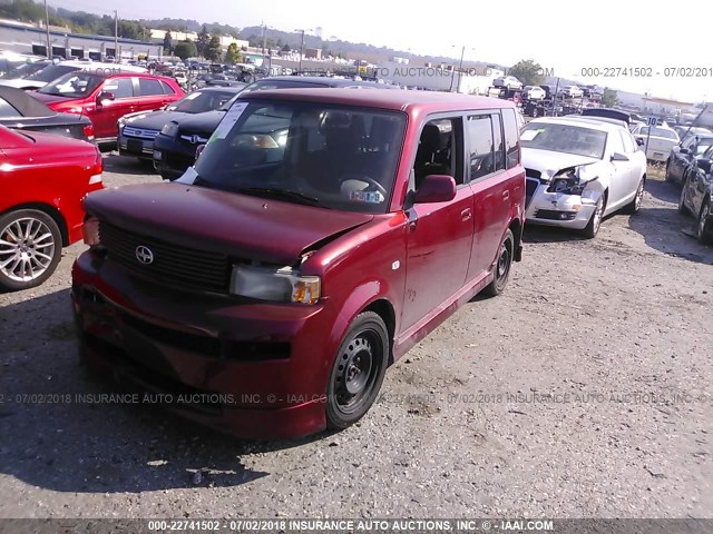 JTLKT324464095007 - 2006 TOYOTA SCION XB მუქწითელი ფოტო 2
