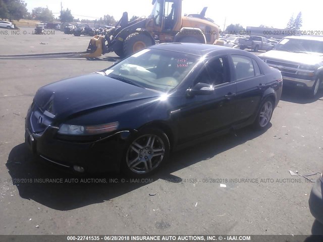 19UUA66257A048979 - 2007 ACURA TL BLACK photo 2