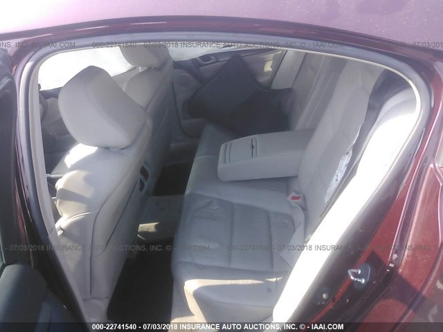 19UUA8F51AA015846 - 2010 ACURA TL BURGUNDY photo 8