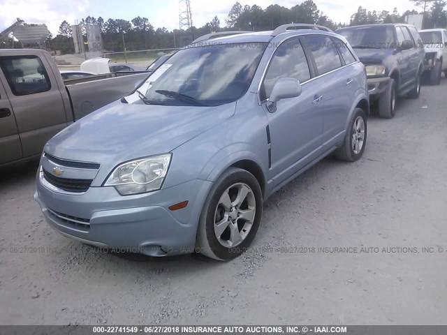 3GNAL4EK1DS637174 - 2013 CHEVROLET CAPTIVA BLUE photo 2