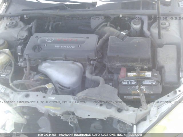 4T1BE32K15U054705 - 2005 TOYOTA CAMRY LE/XLE/SE 银色 照片 10