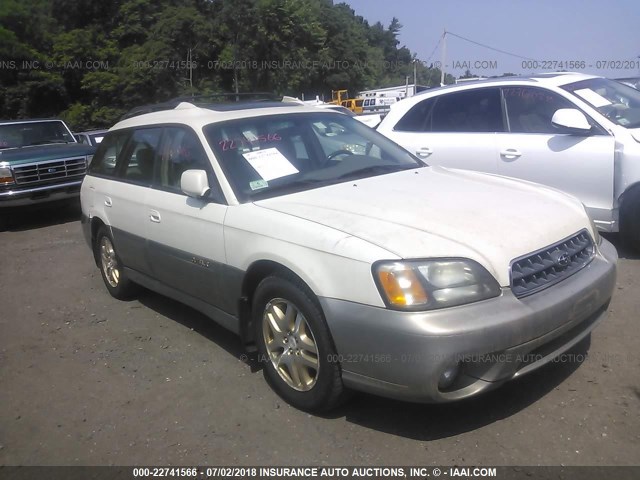4S3BH686237603699 - 2003 SUBARU LEGACY OUTBACK LIMITED WHITE photo 1