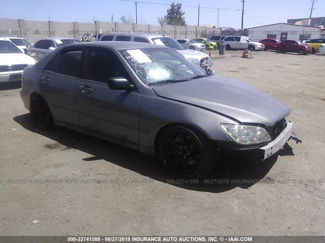 JTHBD192020057680 - 2002 LEXUS IS 300 GRAY photo 1