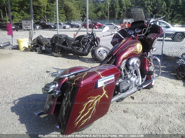 1HD1FSW106Y618751 - 2006 HARLEY-DAVIDSON FLTRI BURGUNDY photo 4