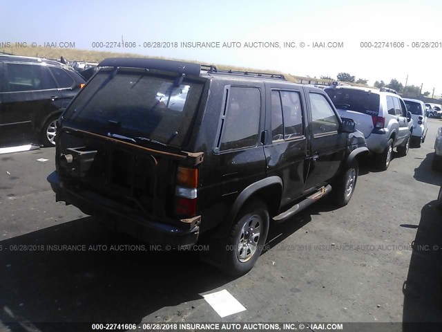 JN8HD17Y1NW005886 - 1992 NISSAN PATHFINDER XE/SE BLACK photo 4