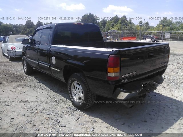 2GCEC19V521126086 - 2002 CHEVROLET SILVERADO C1500 BLACK photo 3