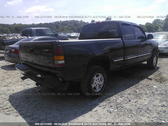 2GCEC19V521126086 - 2002 CHEVROLET SILVERADO C1500 BLACK photo 4