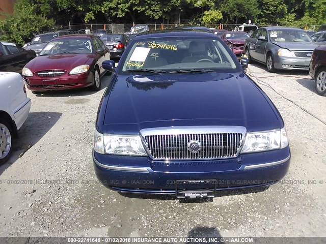 2MEFM74WX4X627039 - 2004 MERCURY GRAND MARQUIS GS BLUE photo 6