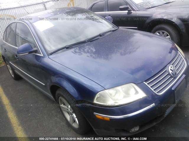 WVWRH63BX4P242579 - 2004 VOLKSWAGEN PASSAT GLX 蓝色 照片 1