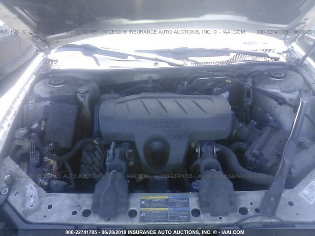 2G2WP552971143366 - 2007 PONTIAC GRAND PRIX SILVER photo 10