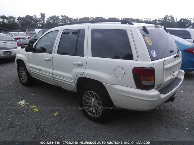 1J4GW58SX4C200320 - 2004 JEEP GRAND CHEROKEE LIMITED WHITE photo 3